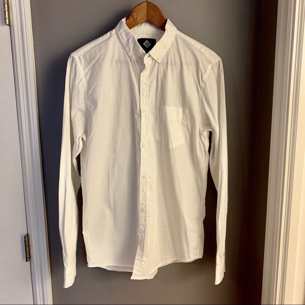 *BUNDLE* - 3 Button Downs  - White, Black, & Blue